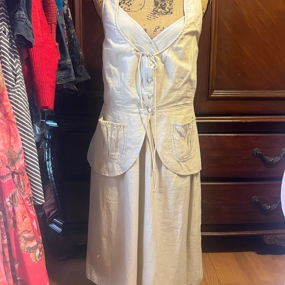 Cream Stella forest dress small/medium.